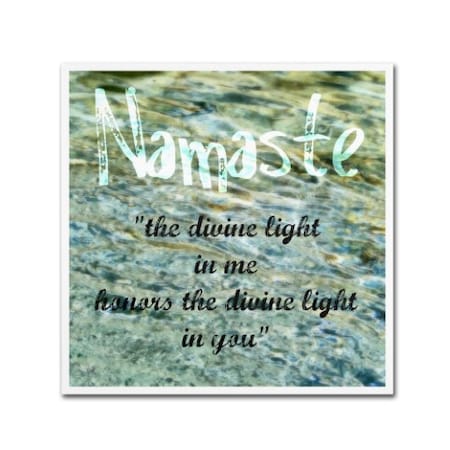 Michelle Calkins 'Namaste With Water Pool' Canvas Art,24x24